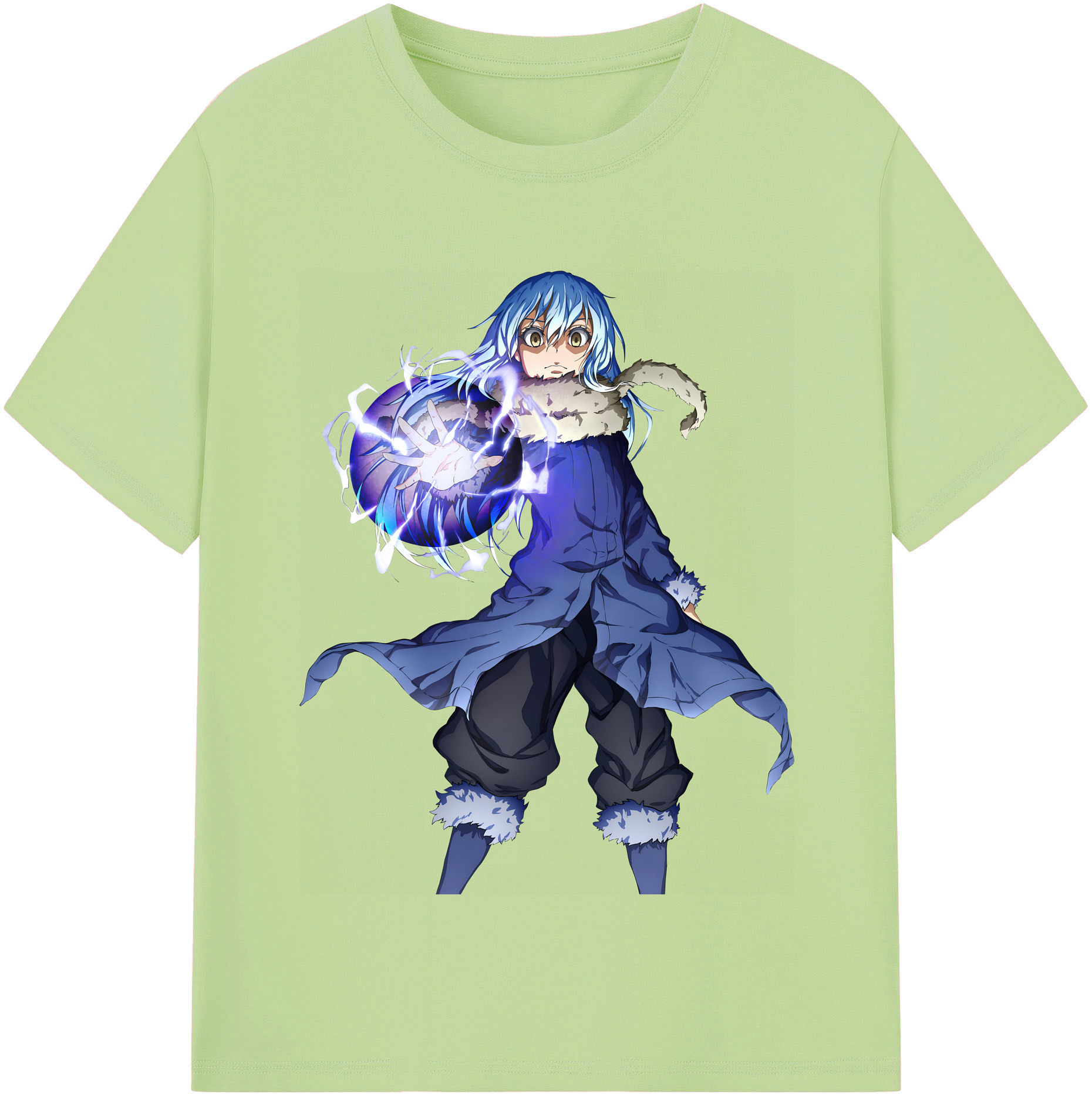 （画像用） 転スラ Regarding Reincarnated to Slime 綿100％半袖Tシャツ（フロントプリント）